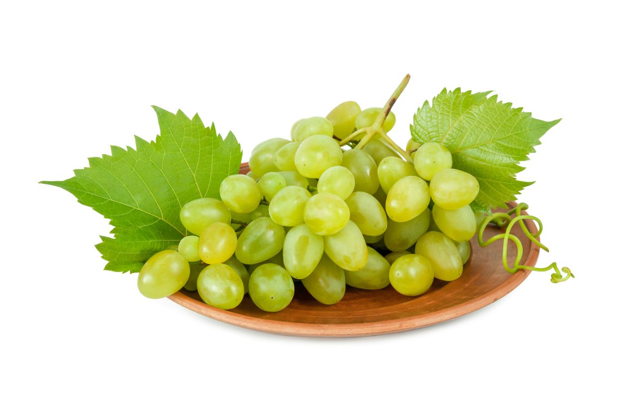 Weintrauben auf einem Teller
