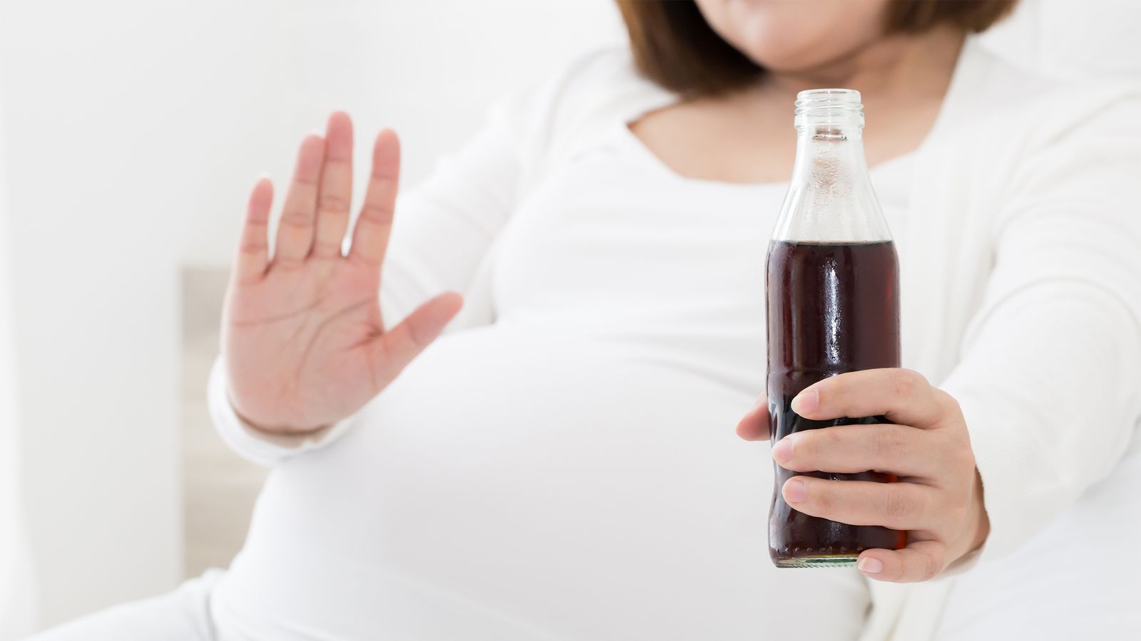 Schwangere sagt Nein zu Softdrinks