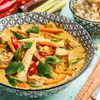 Rotes Thai-Curry mit Tempeh