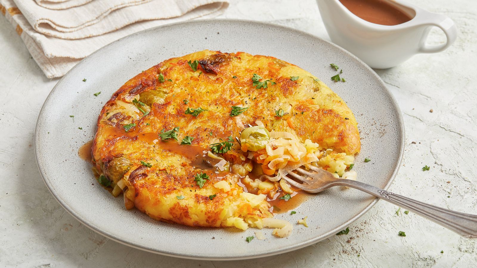 Rösti - gefüllt mit Gemüse