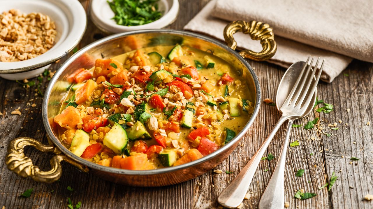 Linsen Gemüse Curry
