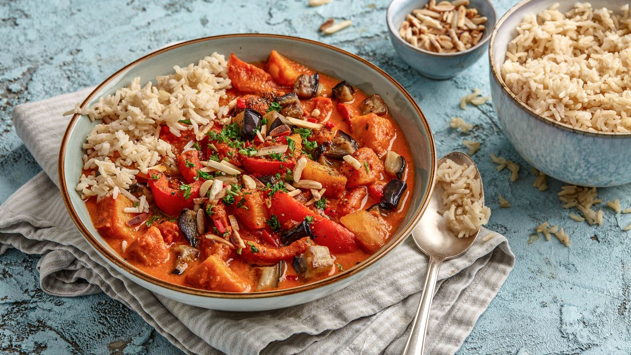 Persisches Curry mit buntem Gemüse
