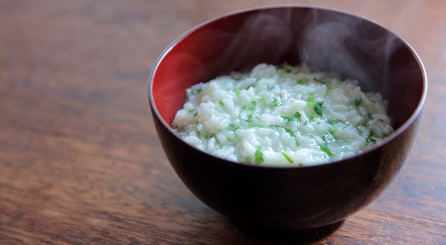 Suppe mit Reis als Heilmittel