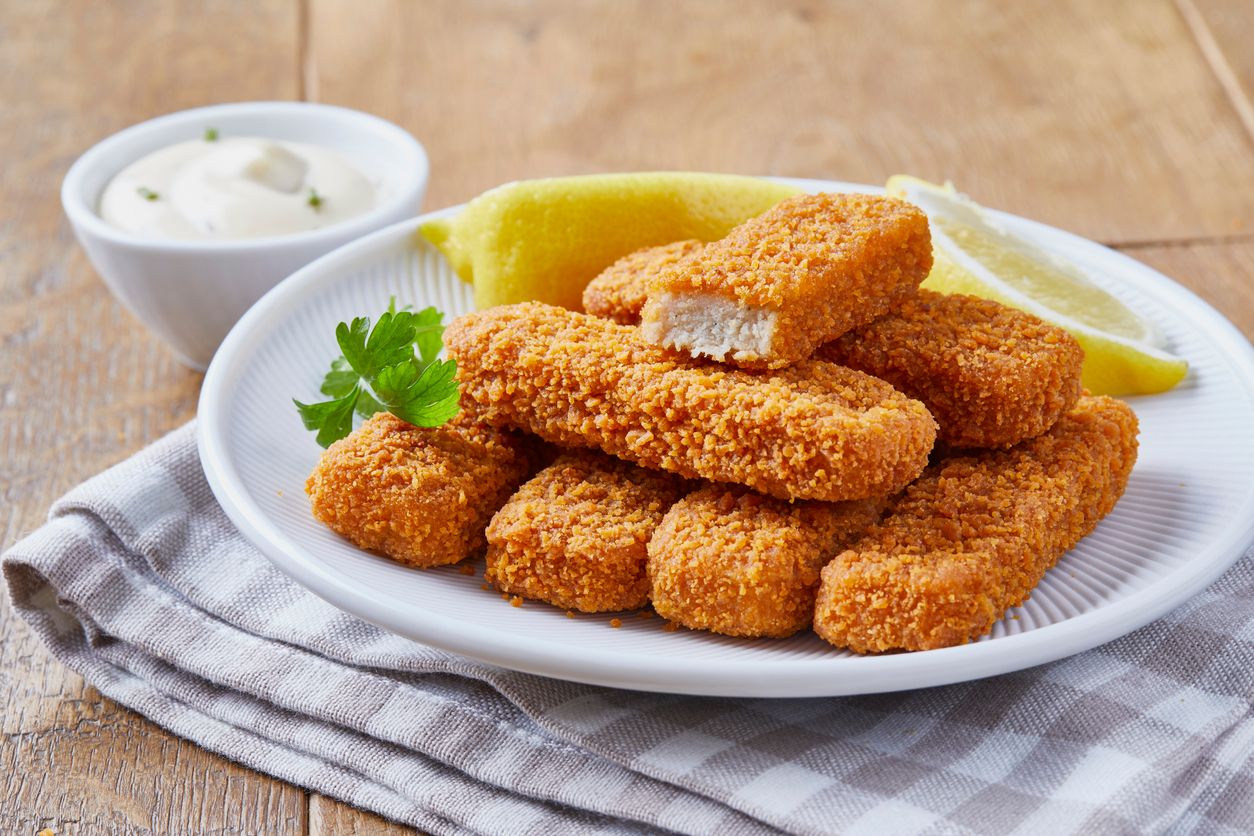 schstäbchen mit einer Creme