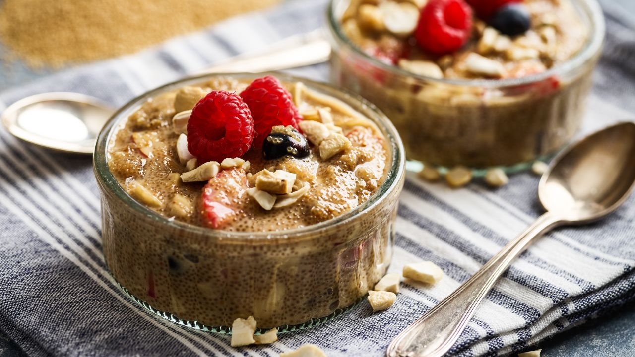 Super veganer, glutenfreier Amaranth-Pudding