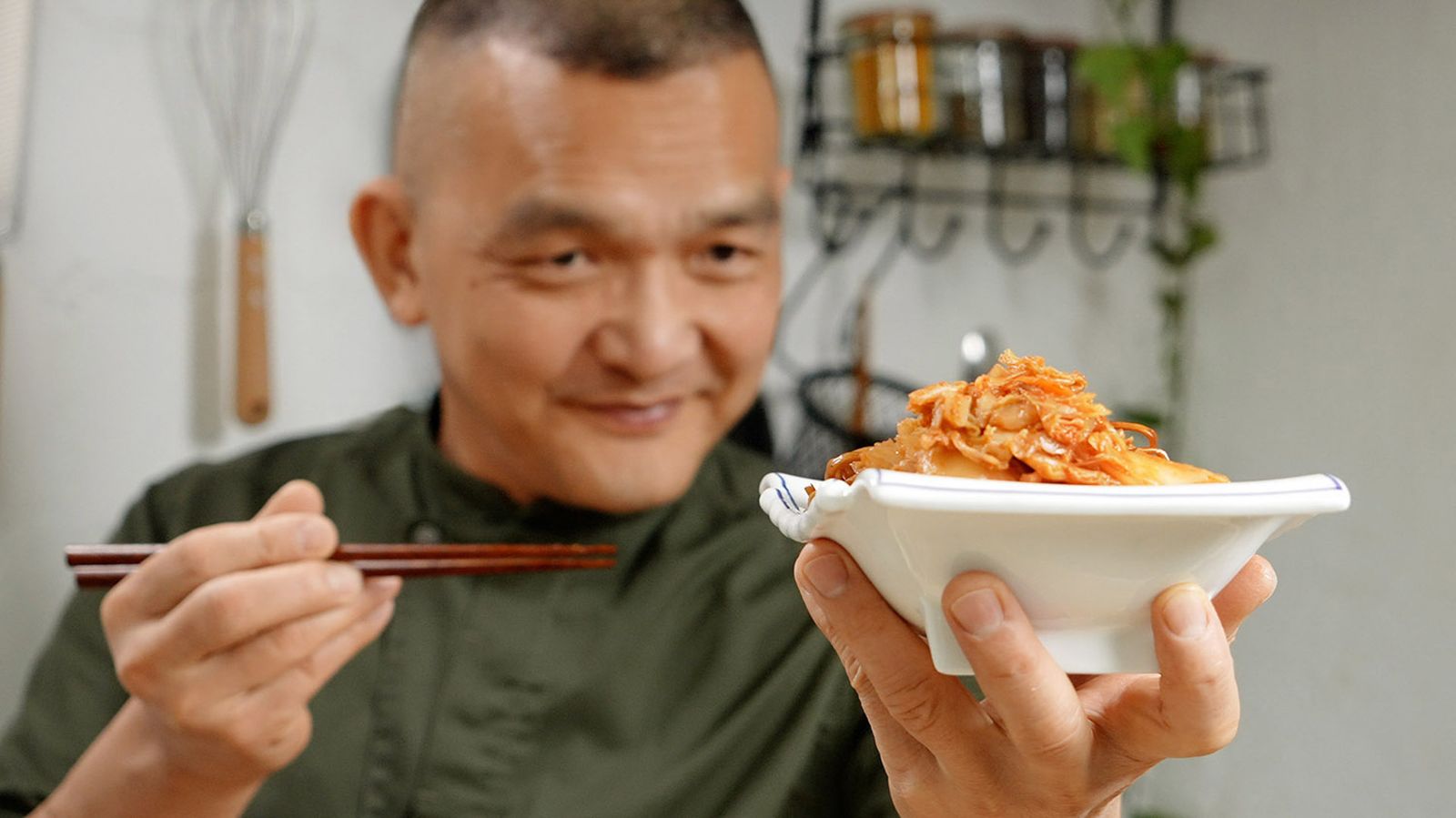 Ben mit einem Kimchi