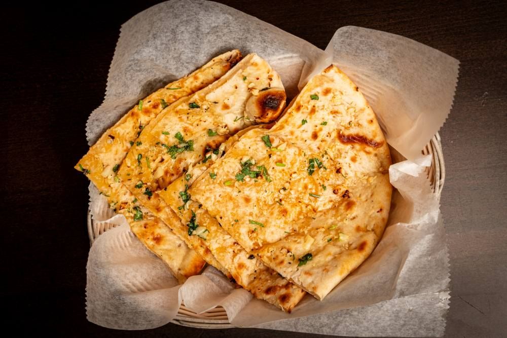 Chapati in einem Korb
