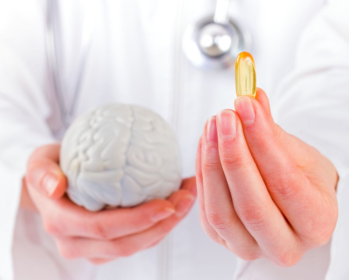 Omega-3-Kapsel für das Gehirn