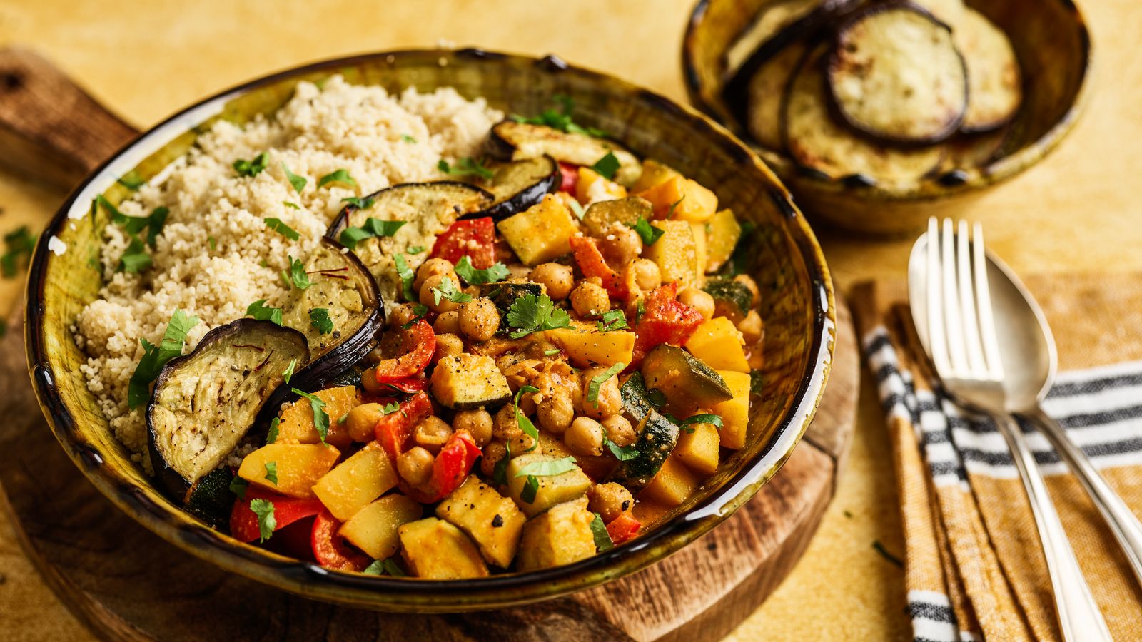 Gemüsepfanne mit Couscous – orientalisch