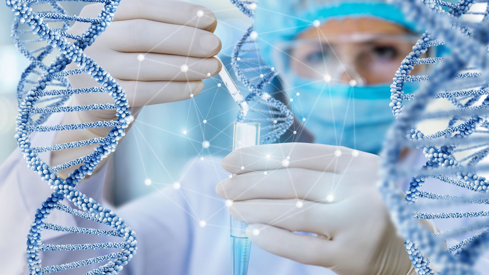 Wissenschaftler in einem Gentech-Labor
