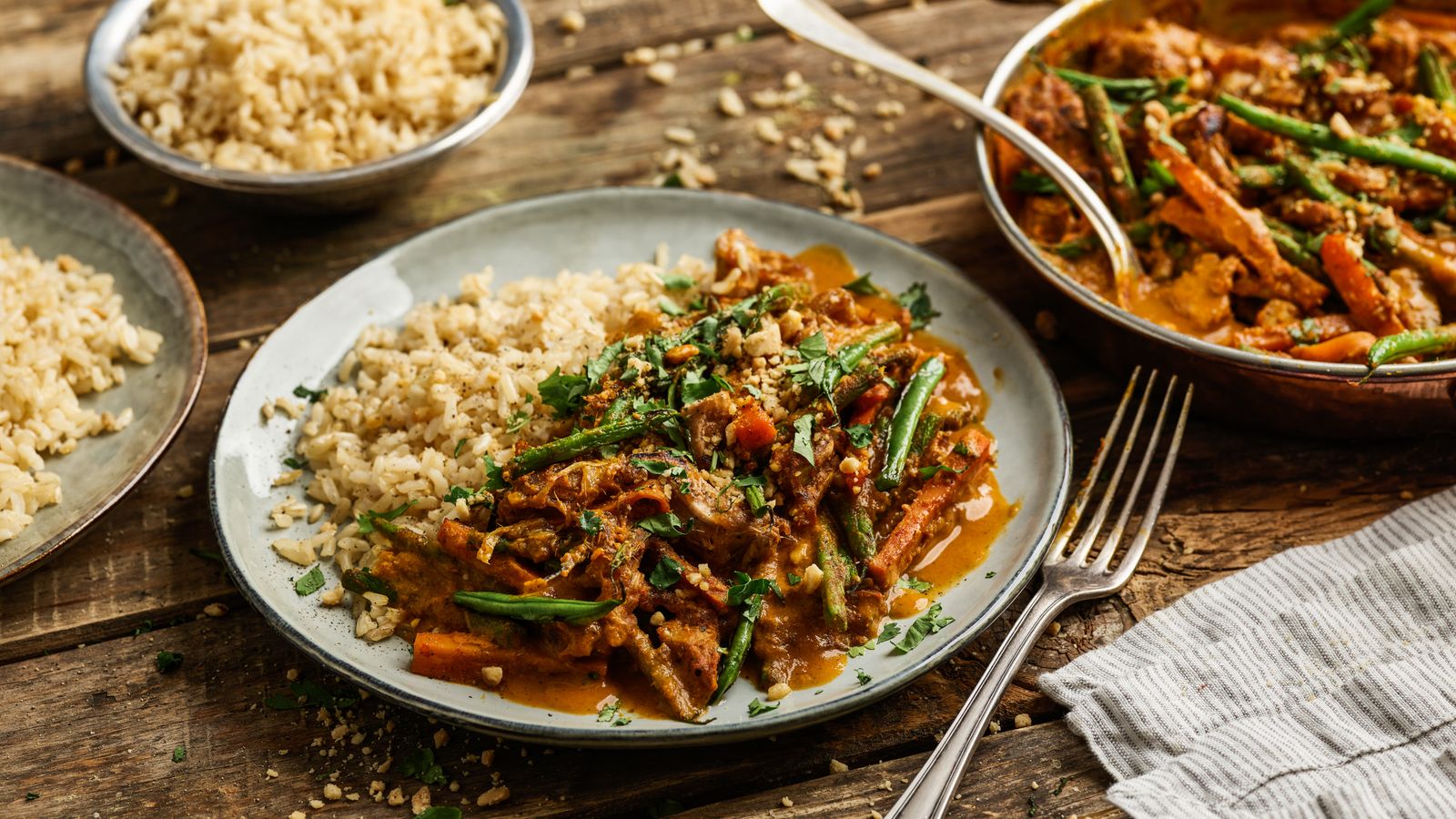 Rezept für ein Jackfrucht Massamam Curry