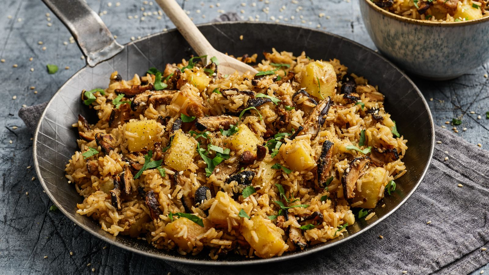 Kartoffel-Reis-Pfanne Rezept