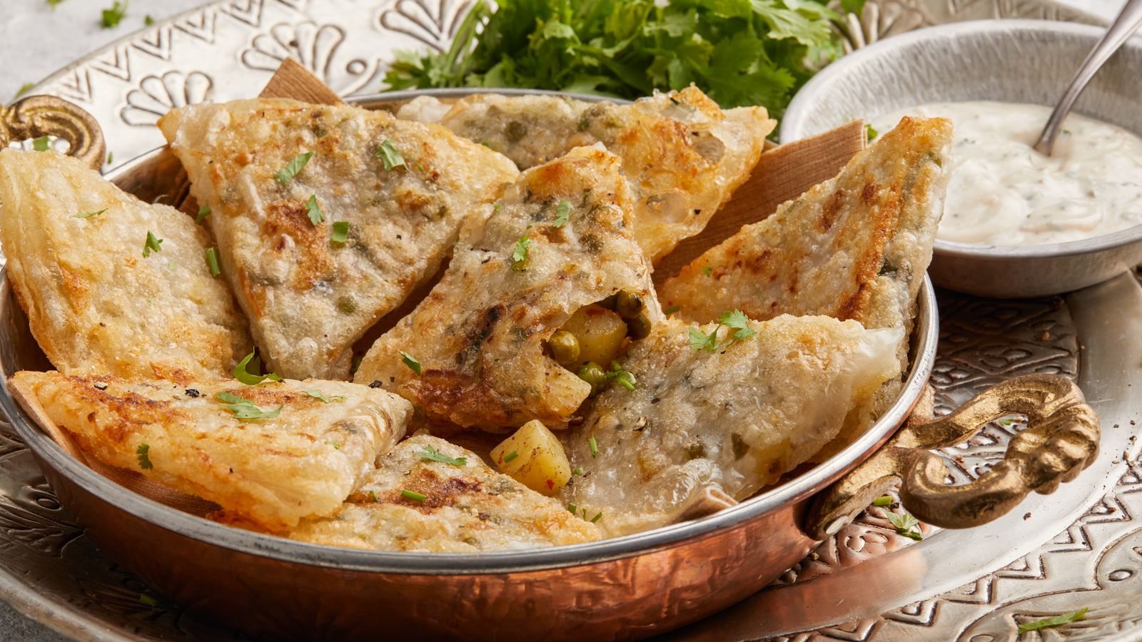 Kartoffel-Teigtaschen - indisch