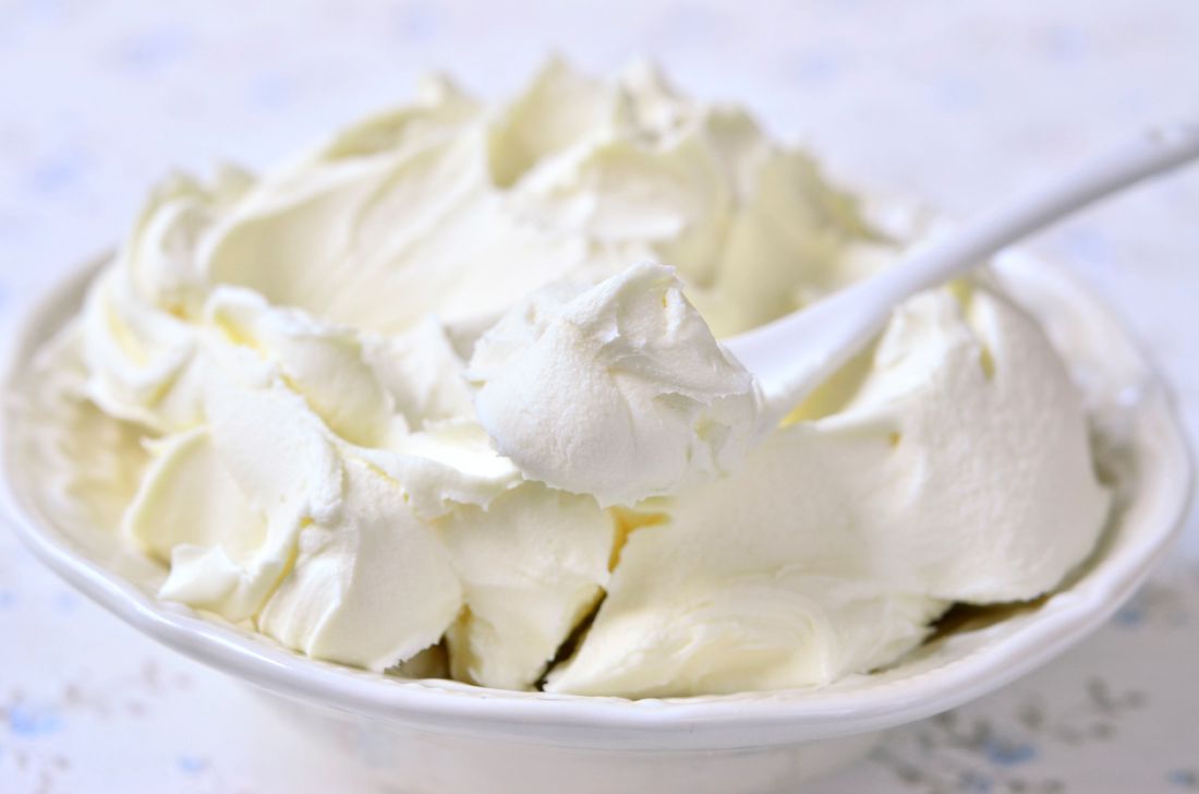 Frische hausgemachte mascarpone