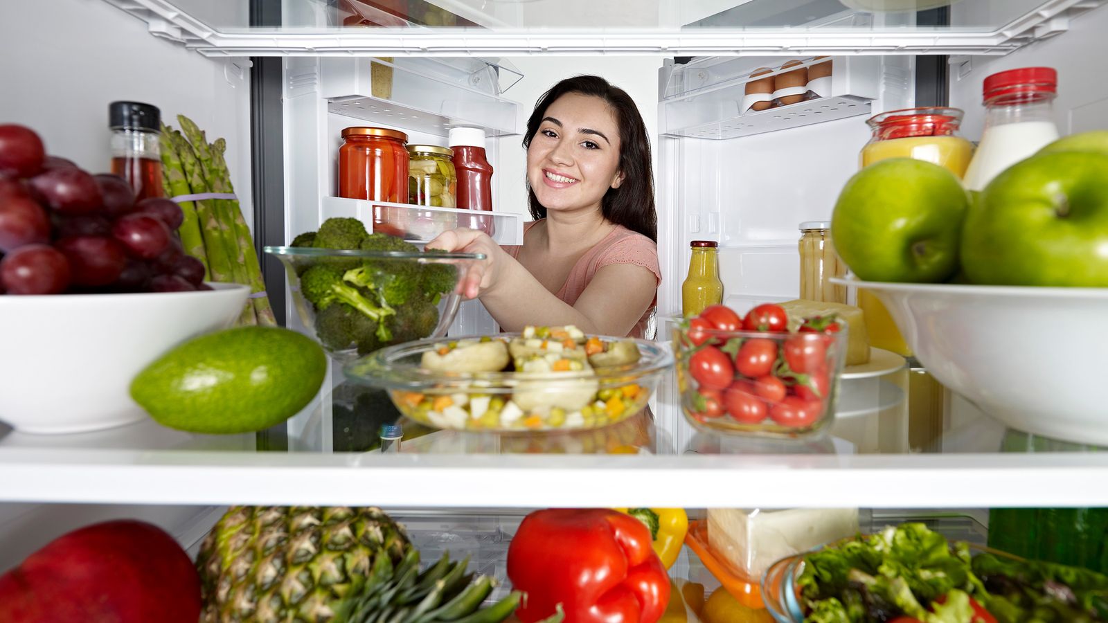 Kühlschrank voller Gemüse