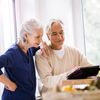 Gesundes älteres Paar dank Omega-3 Prävention
