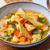 Süsskartoffel-Curry mit Blumenkohl und Tofu