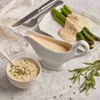 Sauce Hollandaise in veganer Form mit Spargel