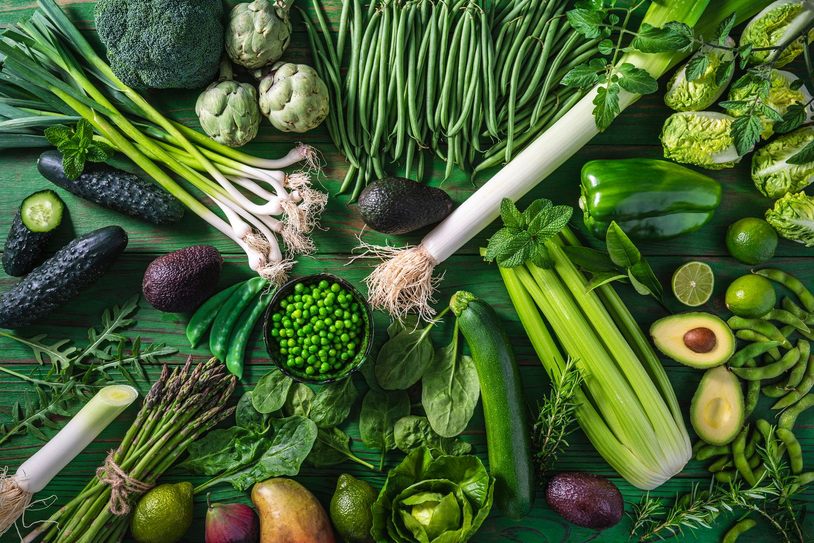 Vitamin K in grünem Gemüse